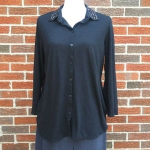 Absolutely Famous - 3/4 Sleeve Blouse Size Large